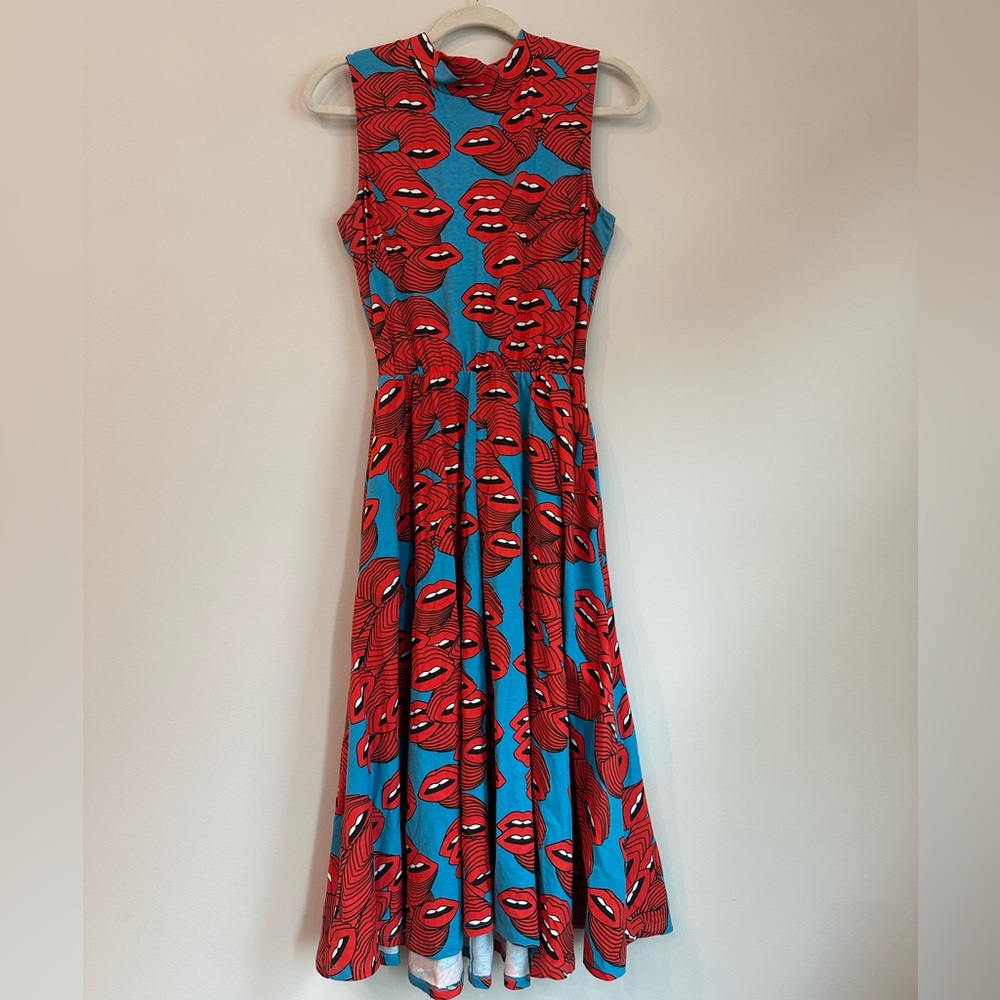 Nooworks Dahlia Mouths Print Dress